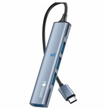GREEN ON USB-C To USB Hub Adapter 4 in 1 GR45