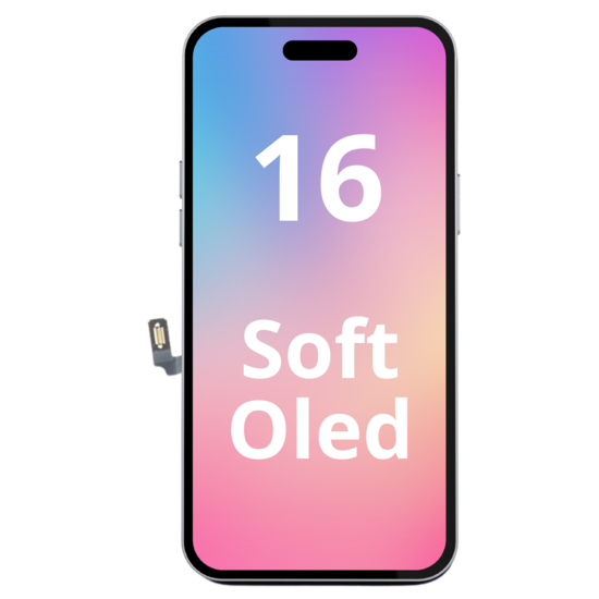 LCD Soft Oled For IPhone 16 White Box (Replaceable IC)