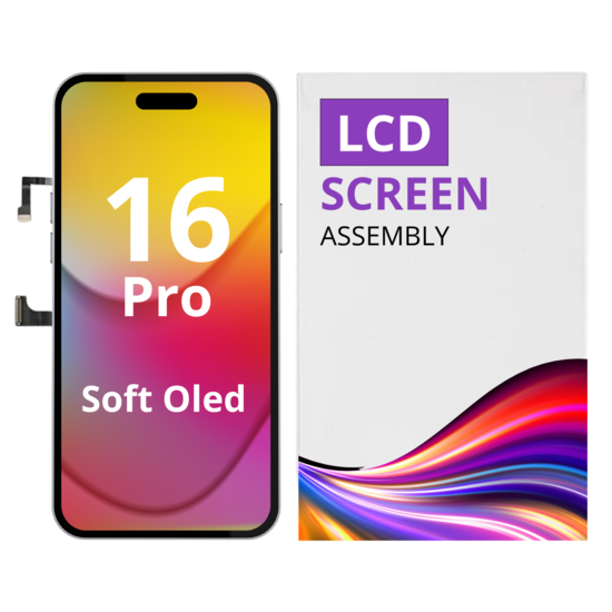 LCD Soft Oled For IPhone 16 Pro White Box