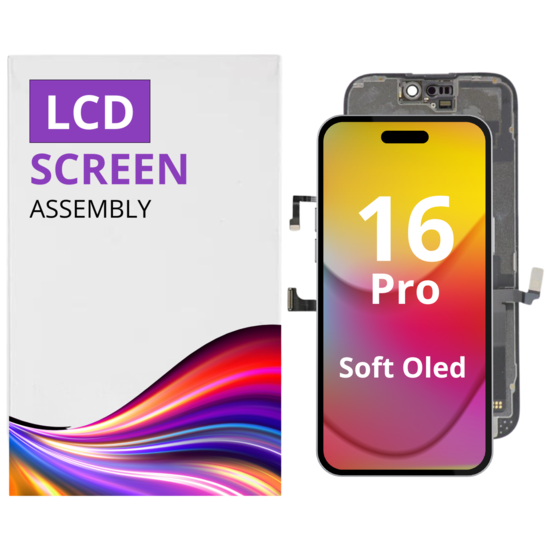 LCD Soft Oled For IPhone 16 Pro White Box (Replaceable IC)