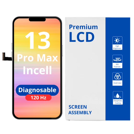 LCD Diagnosable Excellent Incell For IPhone 13 Pro Max 120Hz White Box