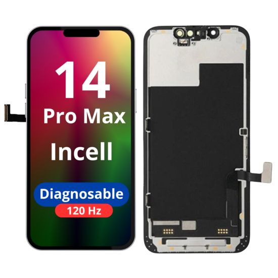 LCD Diagnosable Excellent Incell For IPhone 14 Pro Max 120 Hz White Box