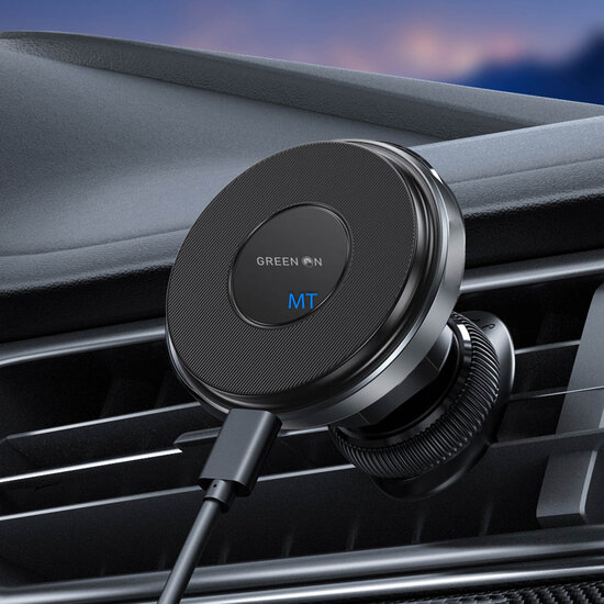 GREEN ON Magnet Wireless Car Charger IP 12 - IP 15 15W GR64