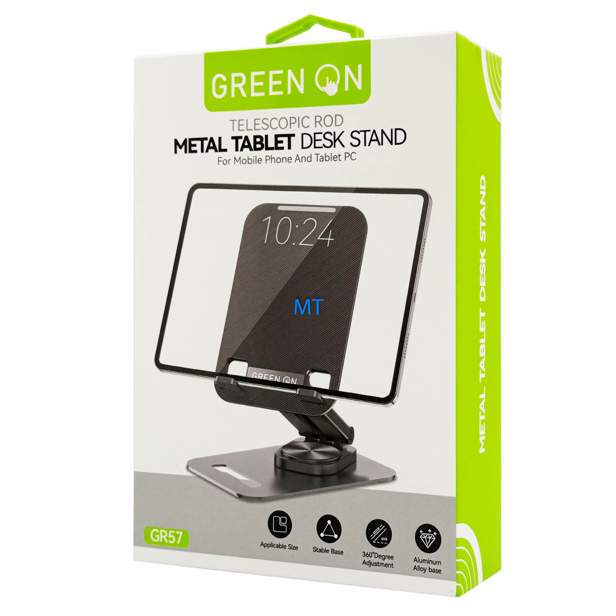 GREEN ON Folding Rotatable Metal Tablet Desk Stand GR57, foto 2 van 6