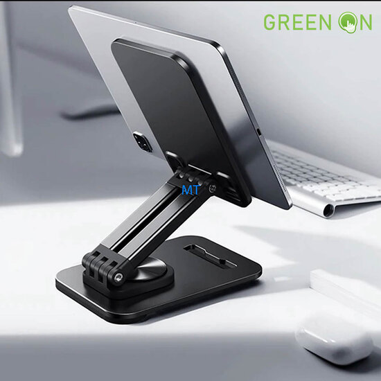 GREEN ON Folding Rotatable Metal Tablet Desk Stand GR57