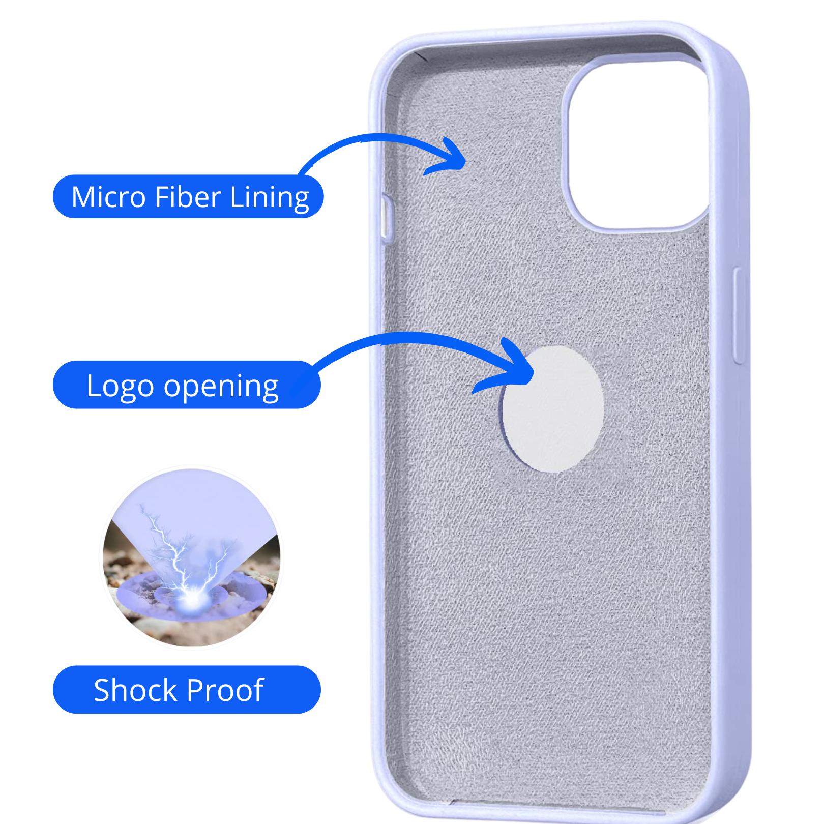 Hole Luxe Silicone Case For IPhone 12 Pro Max, foto 2 van 6