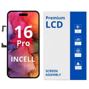 LCD Excellent Screen Assembly For IPhone 16 Pro Incell White Box