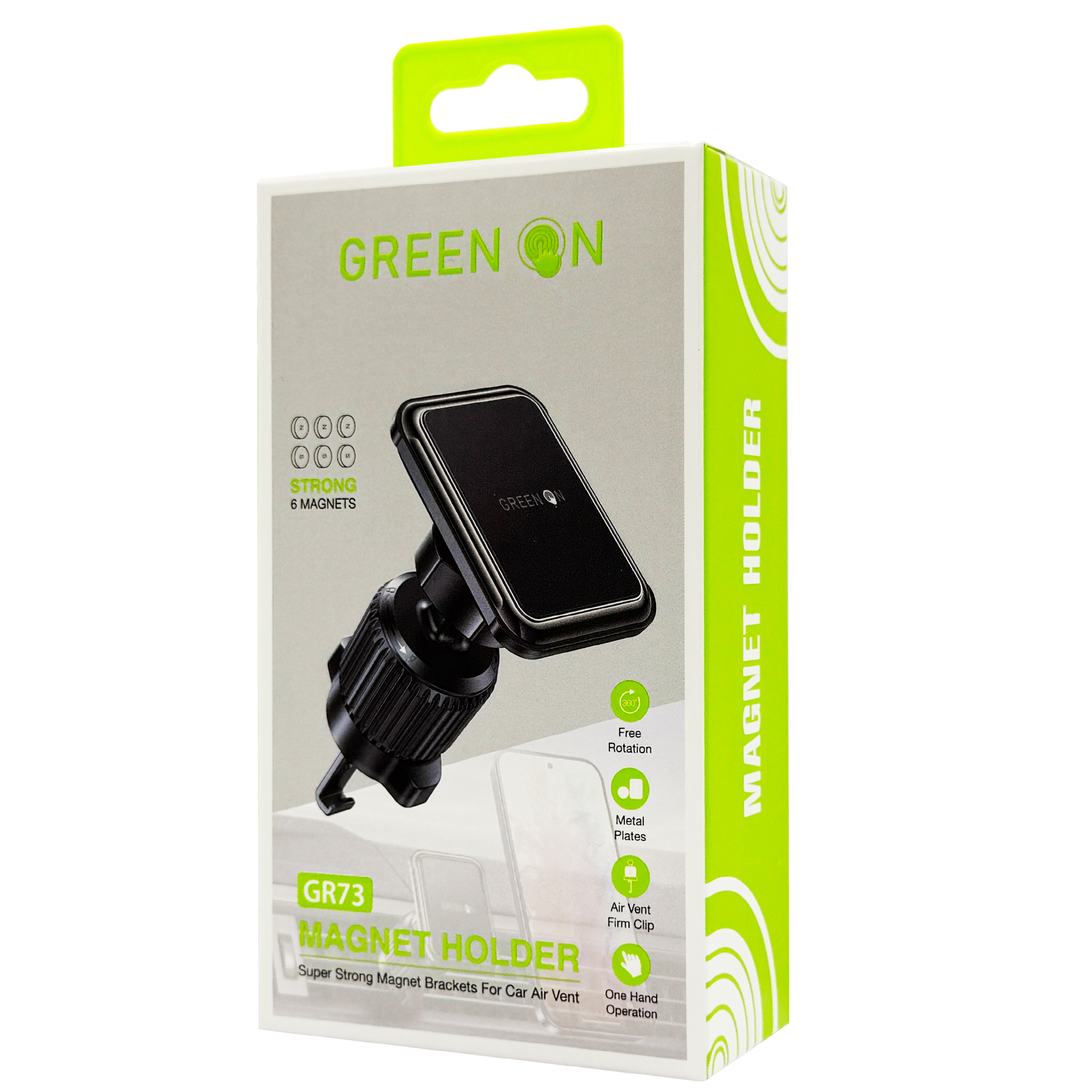 GREEN ON Magnetic Holder Brackets for Air vent GR73, foto 2 van 4