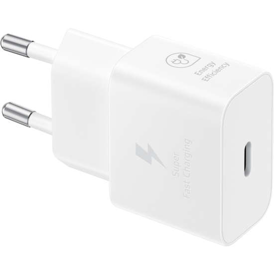 USB-C Samsung Galaxy 25W Power Adapter, Wit, EP-T2510NWEGWW Service Pack