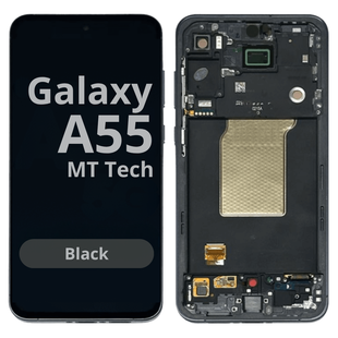 LCD OLED For Galaxy A55 With Frame MT Tech Not Original Black