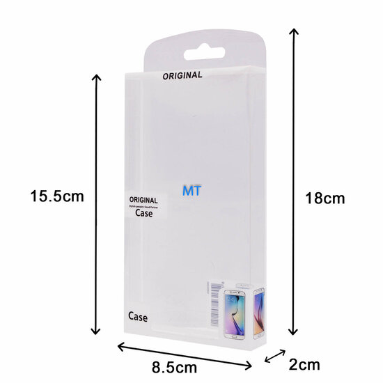 Original Black & Transparant Packing 15.5 x 8.5 CM