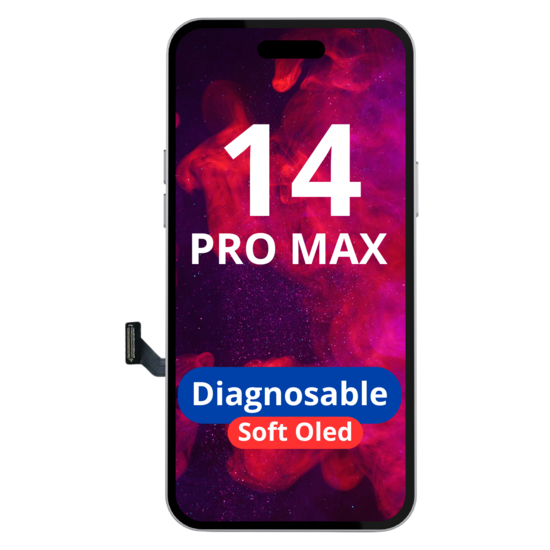LCD Diagnosable Soft Oled Excellent For IPhone 14 Pro Max White Box