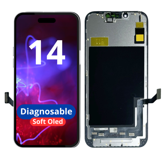 LCD No Message Diagnosable Soft Oled Excellent For IPhone 14  White Box
