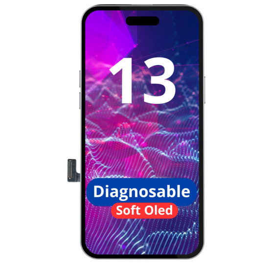 LCD Diagnosable Soft Oled Excellent For IPhone 13  White Box