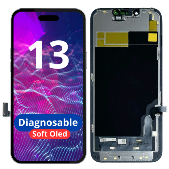 LCD Diagnosable Soft Oled Excellent For IPhone 13  White Box