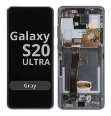LCD Soft Oled For Galaxy S20 Ultra Gray with Frame Non Original White Box