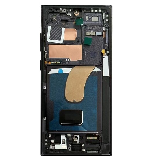LCD Soft Oled For Galaxy S23 Ultra Black with Frame Non Original White Box