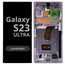 LCD Soft Oled For Galaxy S23 Ultra Lavender with Frame Non Original White Box