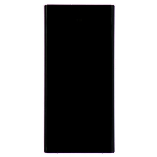 LCD Soft Oled For Galaxy S23 Ultra Lavender with Frame Non Original White Box