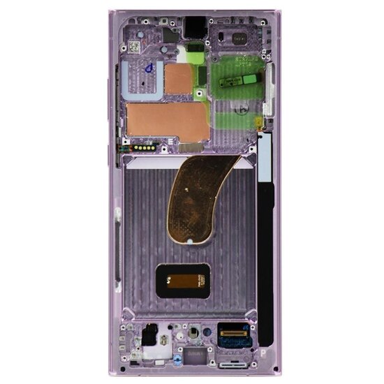 LCD Soft Oled For Galaxy S23 Ultra Lavender with Frame Non Original White Box
