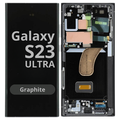 LCD Soft Oled For Galaxy S23 Ultra Graphite with Frame Non Original White Box