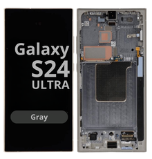 LCD Soft Oled For Galaxy S24 Ultra Gray with Frame Non Original White Box