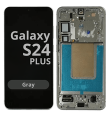 LCD Soft Oled For Galaxy S24 Plus Grey with Frame Non Original White Box
