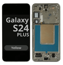 LCD Soft Oled For Galaxy S24 Plus Yellow with Frame Non Original White Box