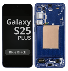 LCD Soft Oled For Galaxy S25 Plus Blue Black with Frame Non Original White Box