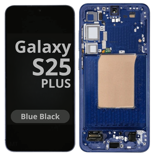 LCD Soft Oled For Galaxy S25 Plus Blue Black with Frame Non Original White Box
