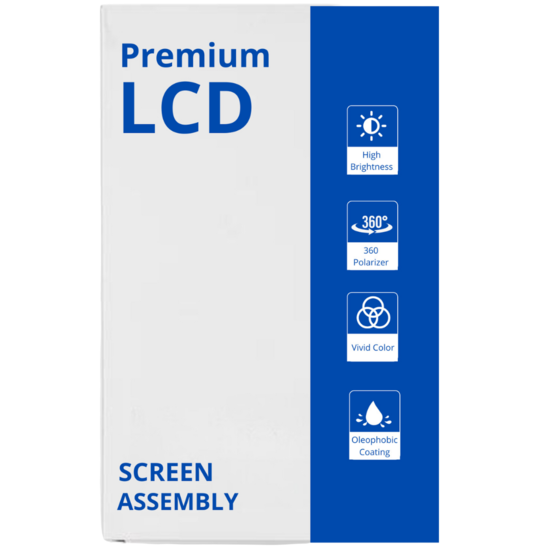 LCD Soft Oled For Galaxy S23 Ultra Sky Blue with Frame Non Original White Box