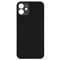 Big Hole Back Cover Glass For IPhone 12 (No Logo) (Black)