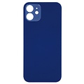 Big Hole Back Cover Glass For IPhone 12 (No Logo) (Blue)