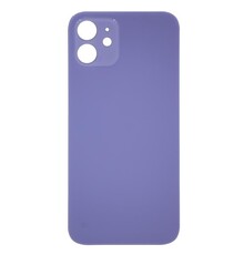 Big Hole Back Cover Glass For IPhone 12 (No Logo) (Purple)