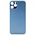 Big Hole Back Cover Glass For IPhone 12 Pro (No Logo) (Blue)