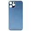 Big Hole Back Cover Glass For IPhone 12 Pro (No Logo) (Blue)