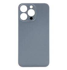 Big Hole Back Cover Glass For IPhone 13 Pro (No Logo) (Blue)