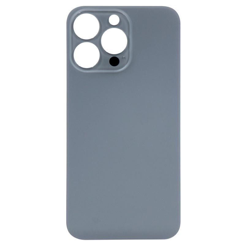 Big Hole Back Cover Glass For IPhone 13 Pro Max (No Logo) (Blue)
