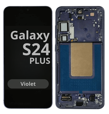 LCD Soft Oled For Galaxy S24 Plus Violet with Frame Non Original White Box