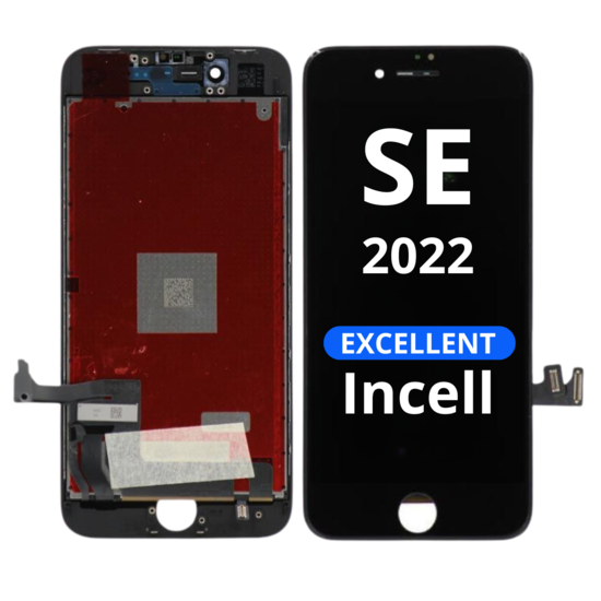 LCD Excellent Without Steel plate For IPhone SE 2022 Black  incell White Box