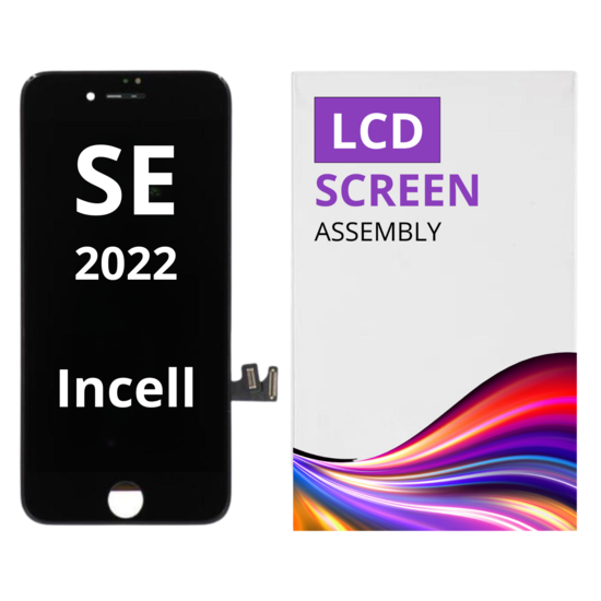 LCD Screen Assembly For IPhone  SE 2022  Black Incell White Box