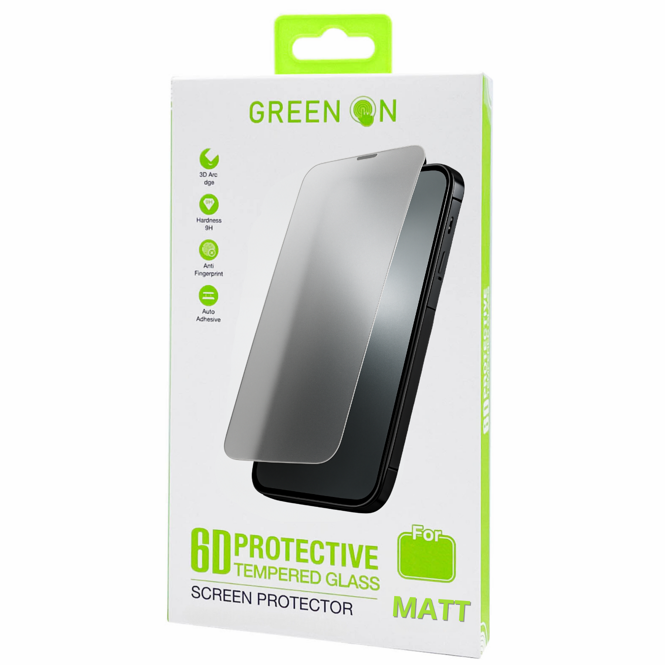 Glass GREEN ON Matt Pro 3D Glass For IPhone 17