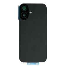 Back Cover with Camera Lens for IPhone 16 (No Logo) (Black)