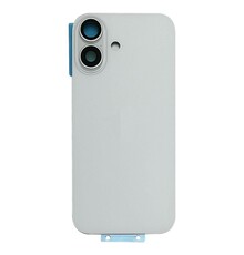 Back Cover with Camera Lens for IPhone 16 (No Logo) (White)