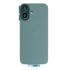 Back Cover with Camera Lens for IPhone 16 (No Logo) (Green)