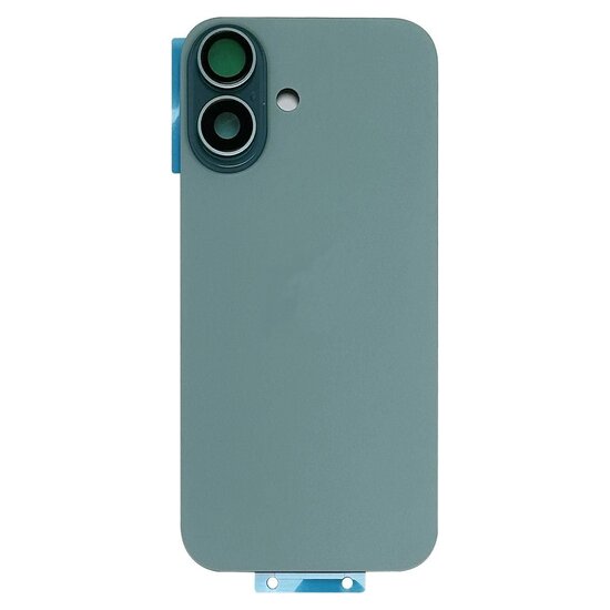 Back Cover with Camera Lens for IPhone 16 Plus (No Logo) (Green)