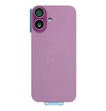 Back Cover with Camera Lens for IPhone 16 (No Logo) (Pink)
