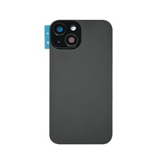 Back Cover with Camera Lens for IPhone 15 Plus (No Logo) (Black)