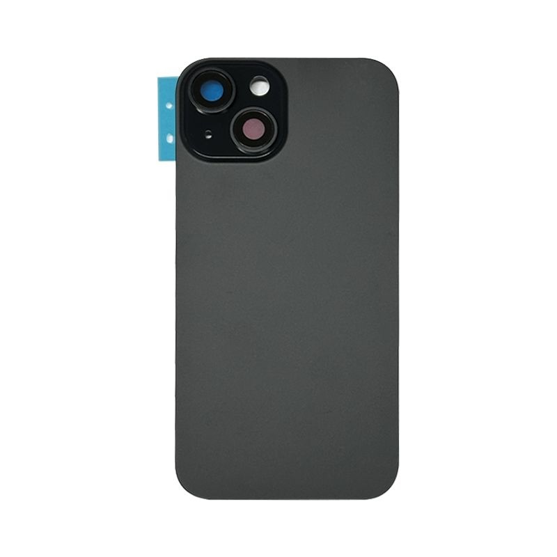 Back Cover with Camera Lens for IPhone 15 Plus (No Logo) (Black)