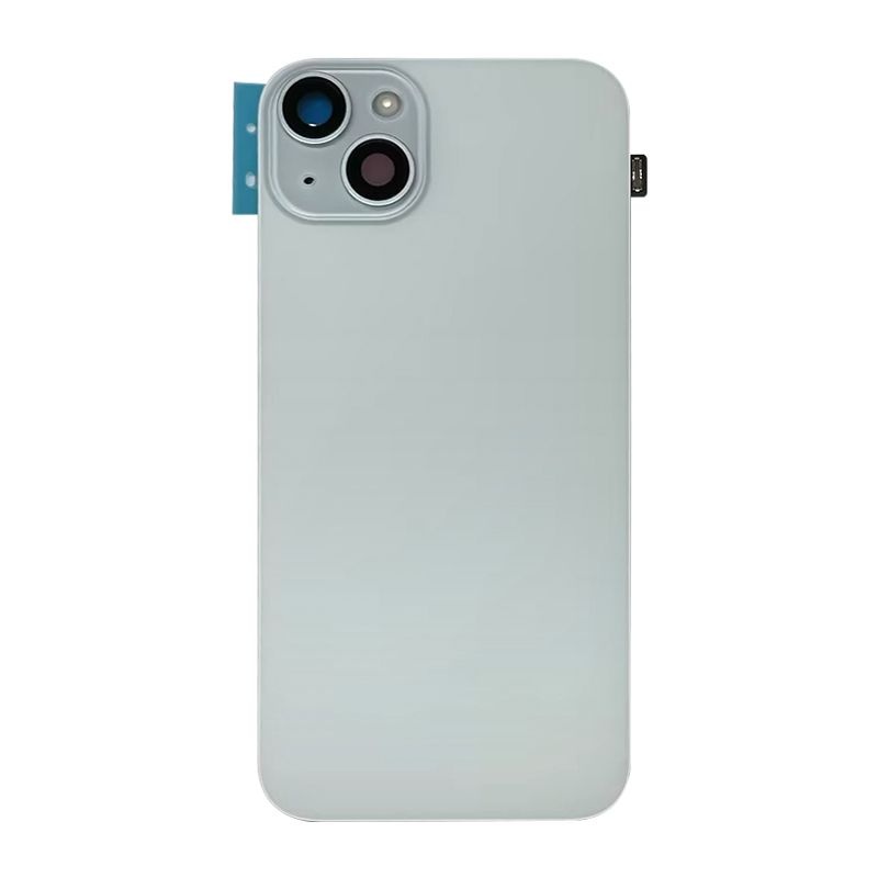 Back Cover with Camera Lens for IPhone 15 (No Logo) (Blue)
